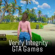 How to verify the integrity of Grand Theft Auto (GTA Vice City, San Andreas, 3, 4, 5, 6, Trilogy) on PC, PlayStation, Xbox, and Nintendo Switch to repair files.