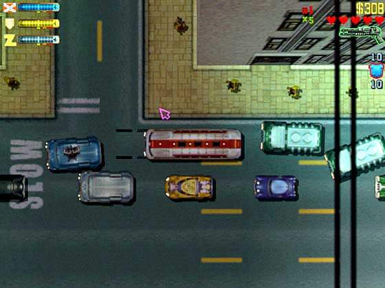 Download all Grand Theft Auto 2 100% complete skip stages, GTA II save date MS-DOS/macOS, Windows PC, PlayStation/PSOne/PSP, Xbox, GameBoy Color and Sega Saturn.