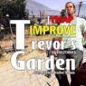 Download Trevor's Sandy Shores Trailer garden Improved for GTA 5 Mods. Enhance Trevor’s trailer with concrete walls, metal fences, functional gates, aesthetic decor, and working lightposts—perfect for cinematic GTA films!